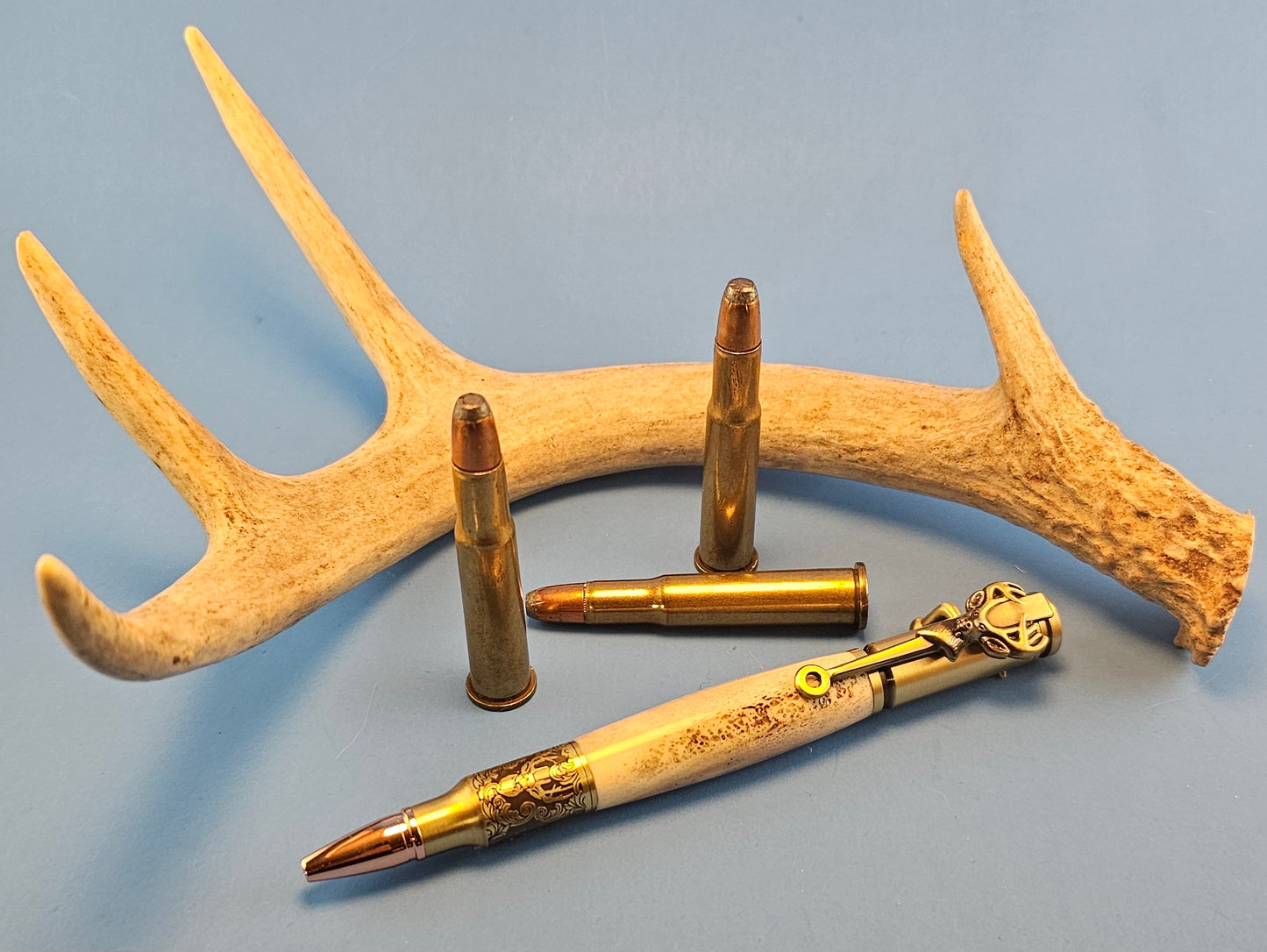 Handmade Deer Antler Bolt Action Pen