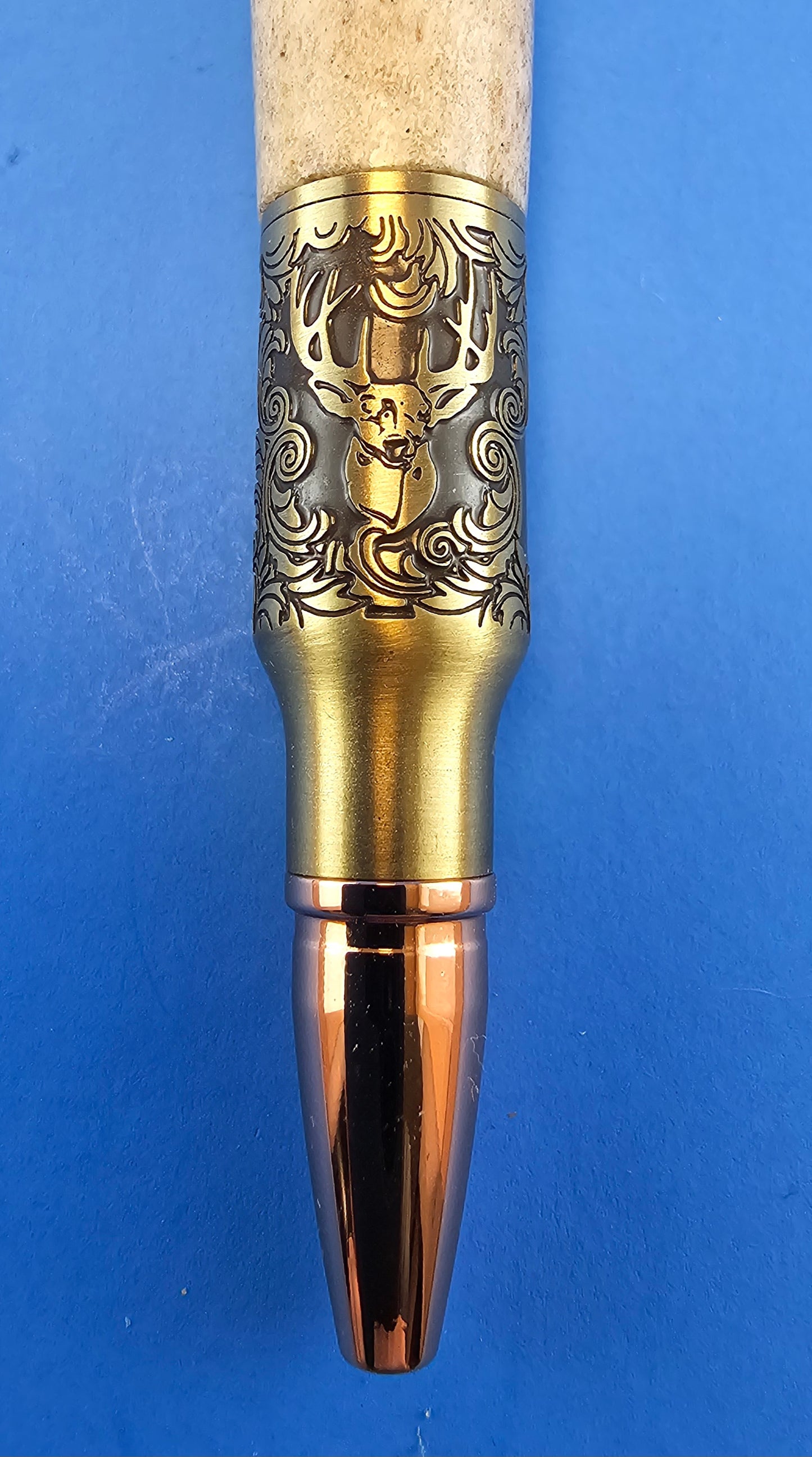 Handmade Deer Antler Bolt Action Deer Hunter Pen