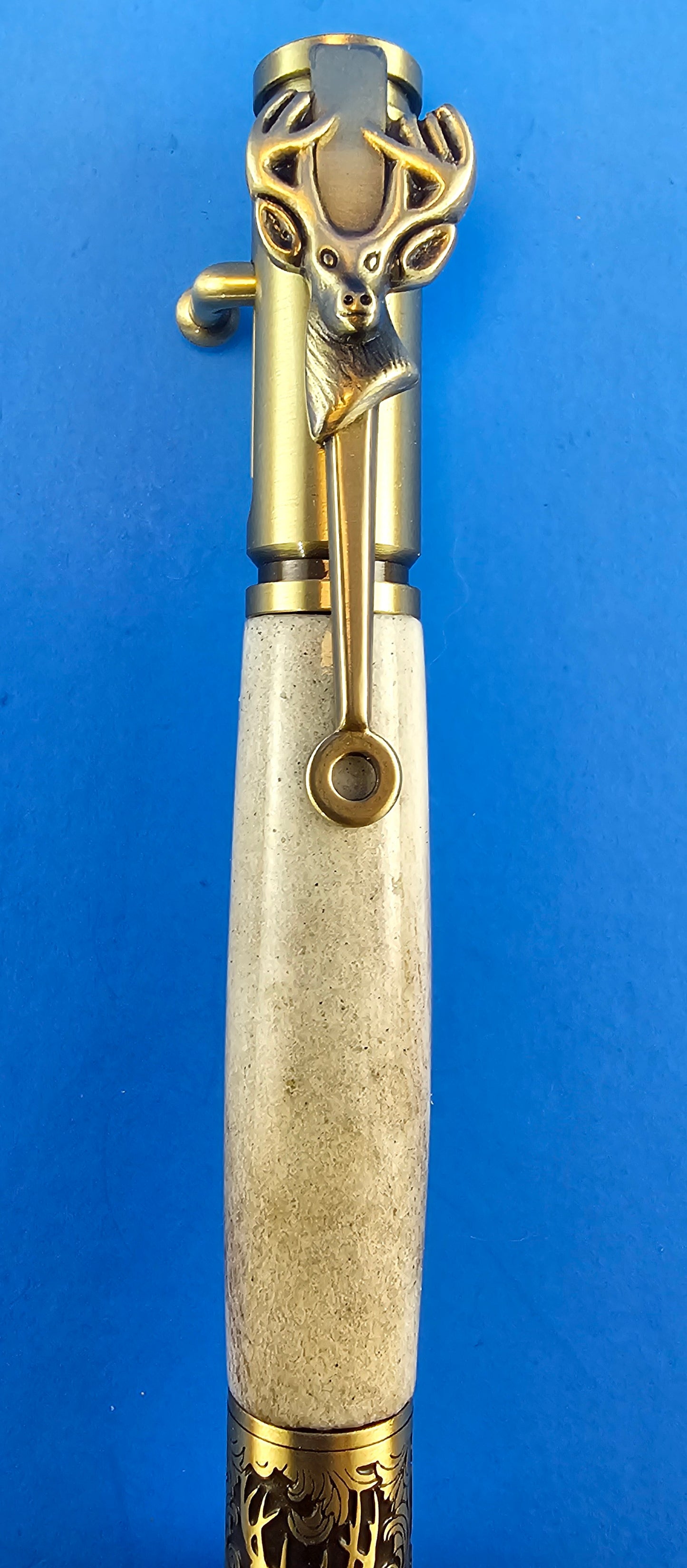 Handmade Deer Antler Bolt Action Deer Hunter Pen