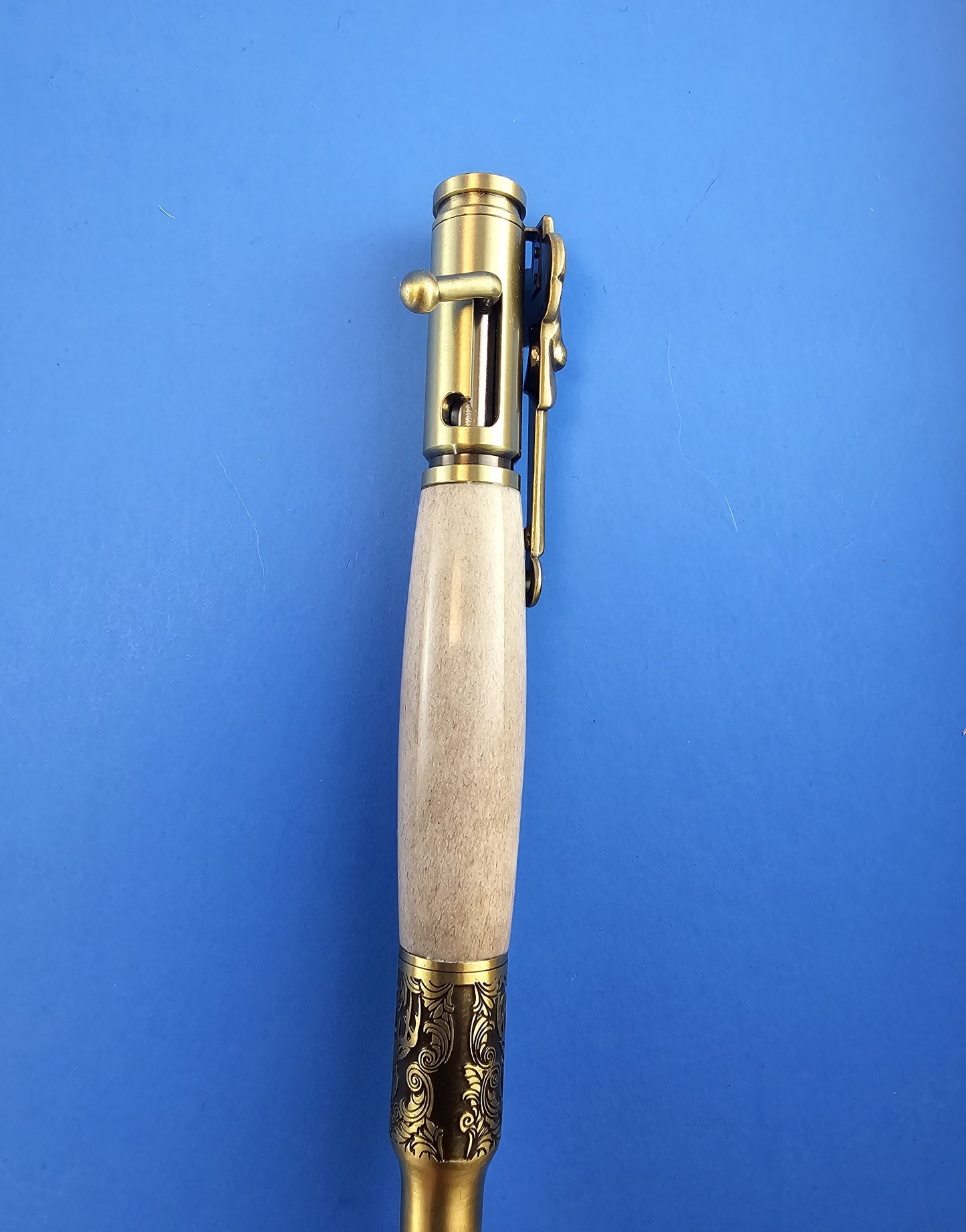 Handmade Deer Antler Bolt Action Pen